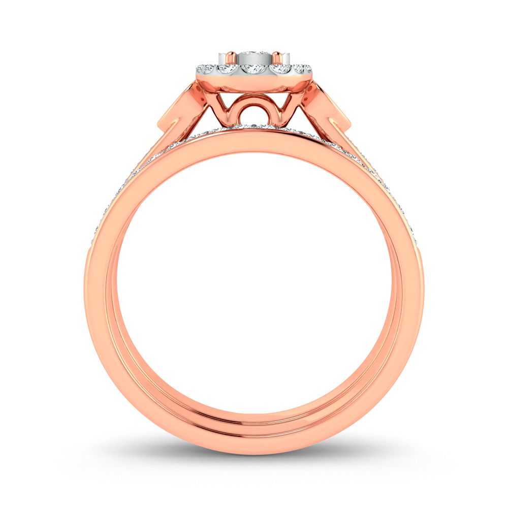 Timeless 10k Rose Gold 0.36ct Lab Diamond Engagement Ring