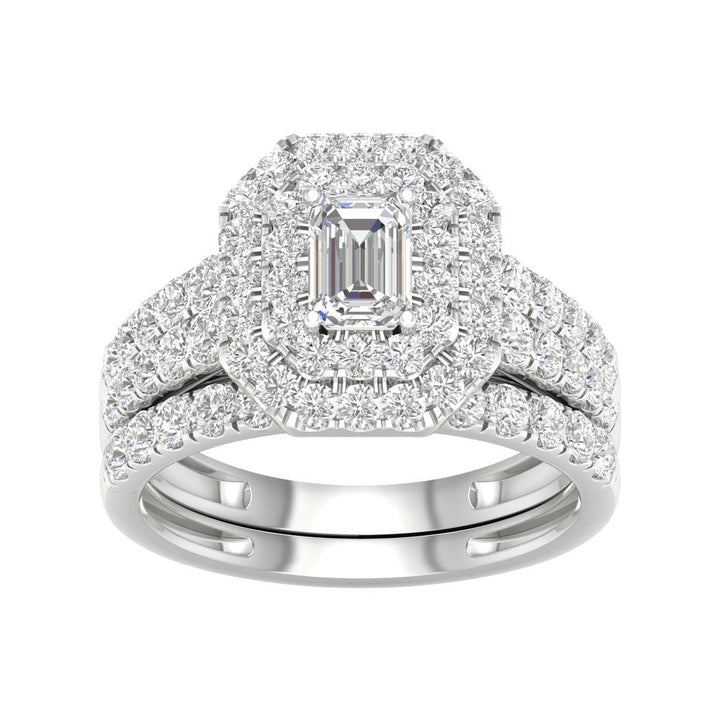 14K White Gold 1.50ct Diamond Bridal Ring