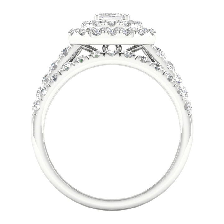 14K White Gold 1.50ct Diamond Bridal Ring