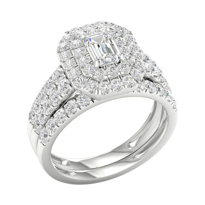 14K White Gold 1.50ct Diamond Bridal Ring