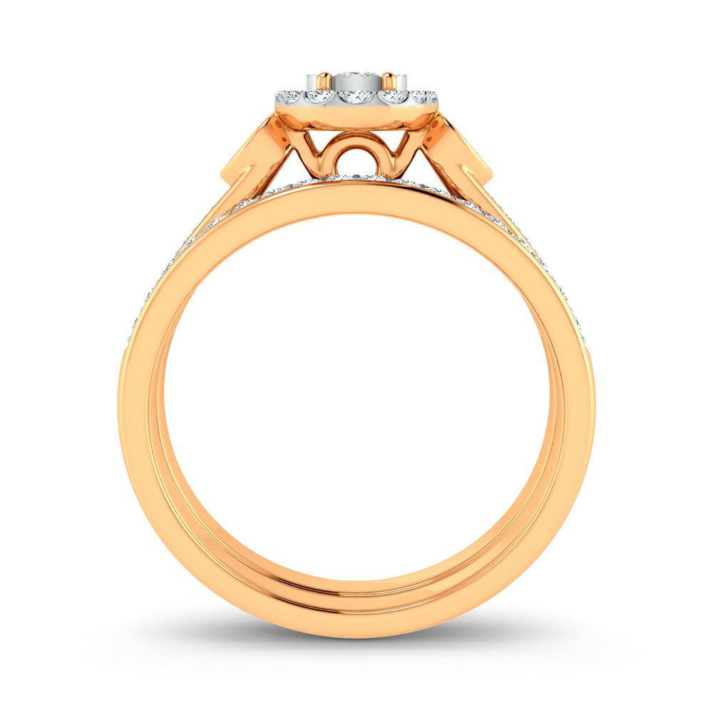 10k Yellow Gold 0.36ct Lab Diamond Womens Bridal Ring