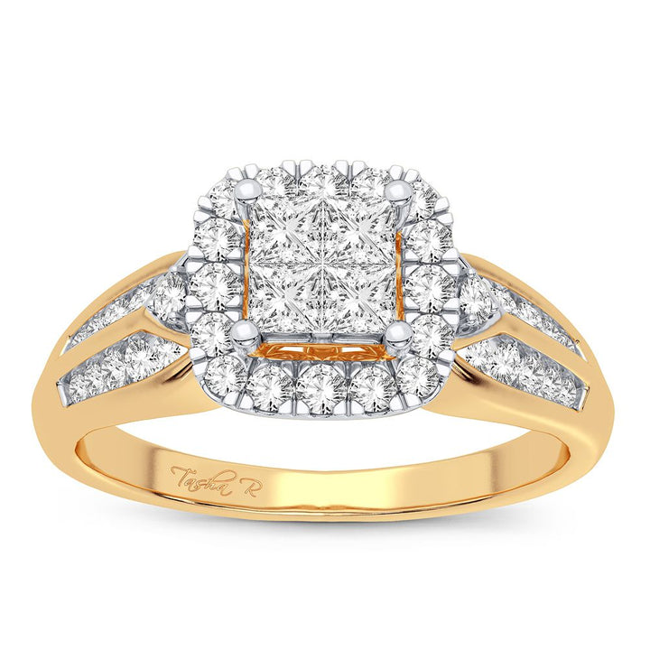 10K Yellow Gold Lab Diamond Engagement Ring - 0.60CT
