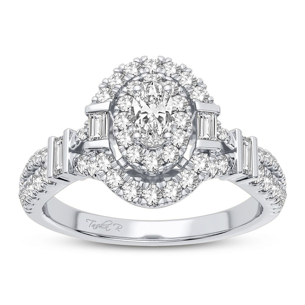 14k White Gold 0.75CT Lab Diamond Engagement Ring
