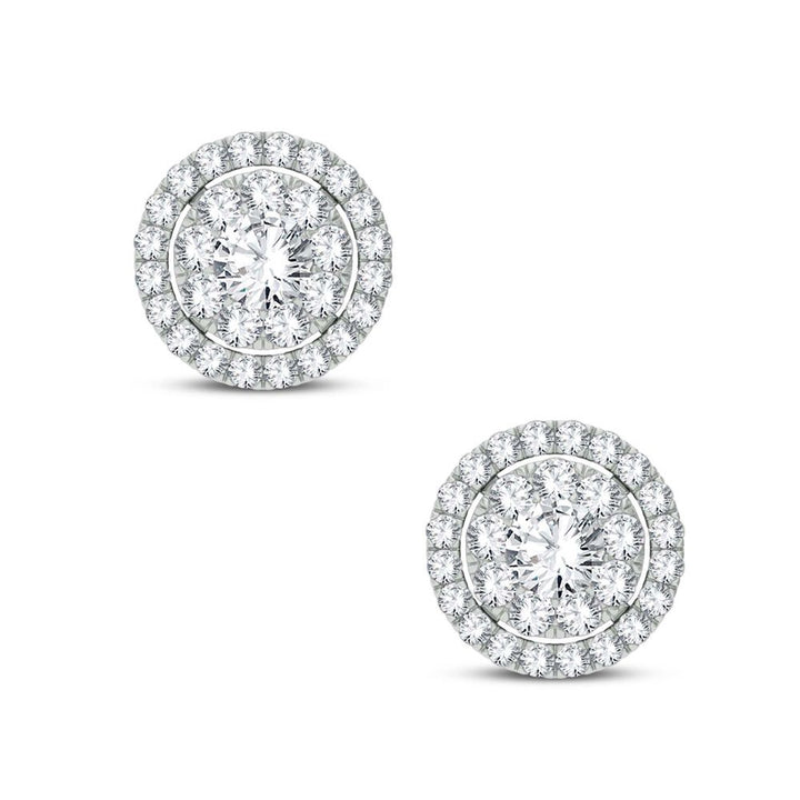 Sparkling 1.50ct Lab Diamond Earrings in White Gold