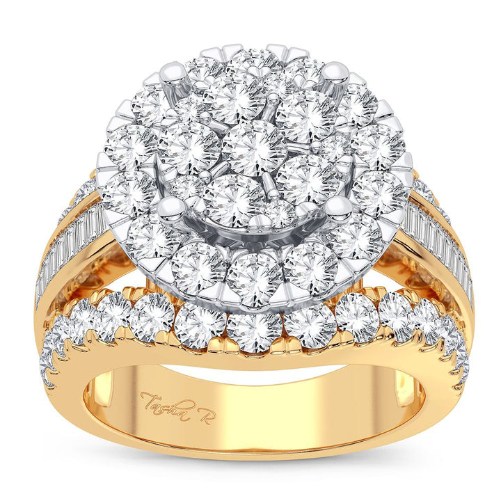 Luminous 14K Yellow Gold Lab-Grown Diamond Engagement Ring (2.85CT)