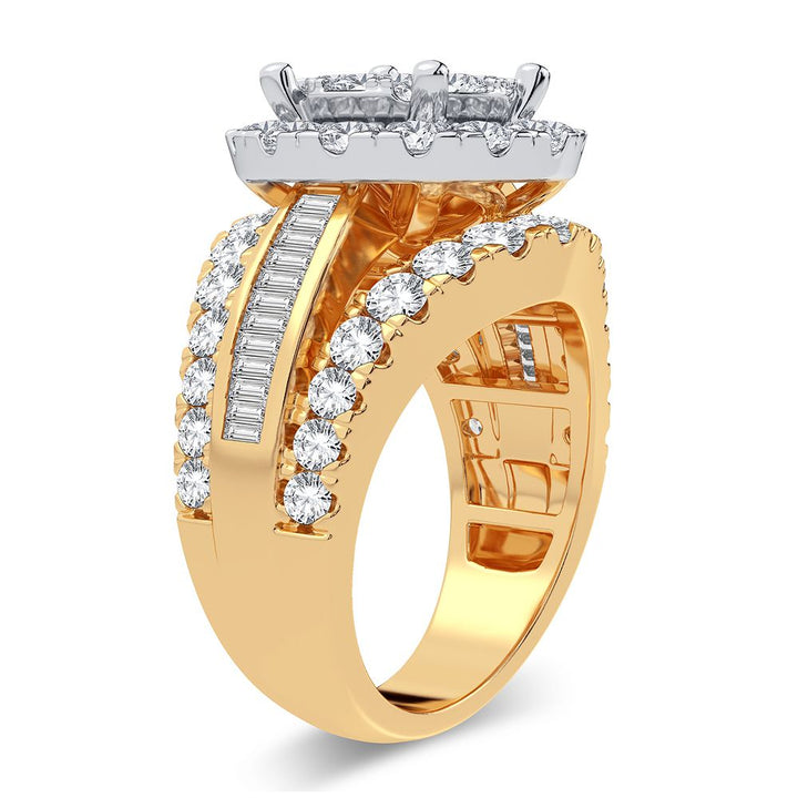 Luminous 14K Yellow Gold Lab-Grown Diamond Engagement Ring (2.85CT)
