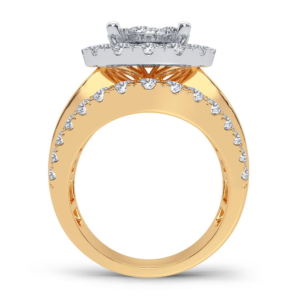 Luminous 14K Yellow Gold Lab-Grown Diamond Engagement Ring (2.85CT)