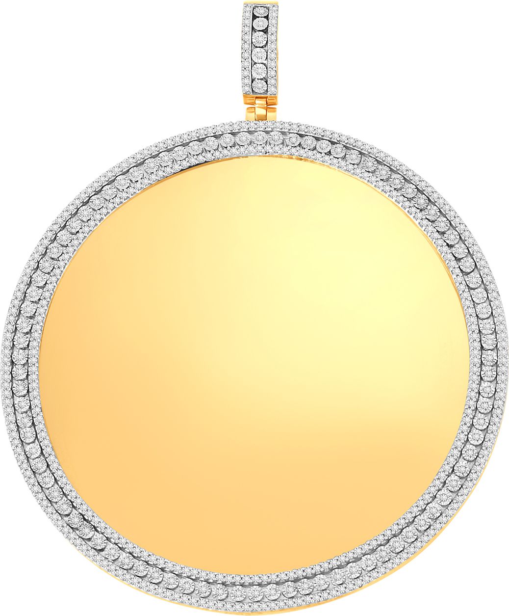 10k Yellow Gold Lab Diamond Memory Pendant (1.25ct)