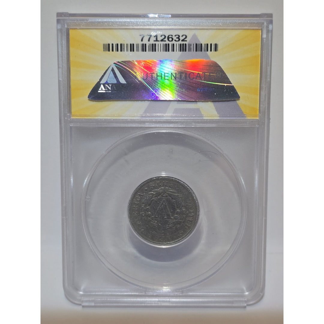 1904 .05 ANACS VG 8 Liberty Nickel, V Nickel, 5 Cent Piece Cleaned Damaged