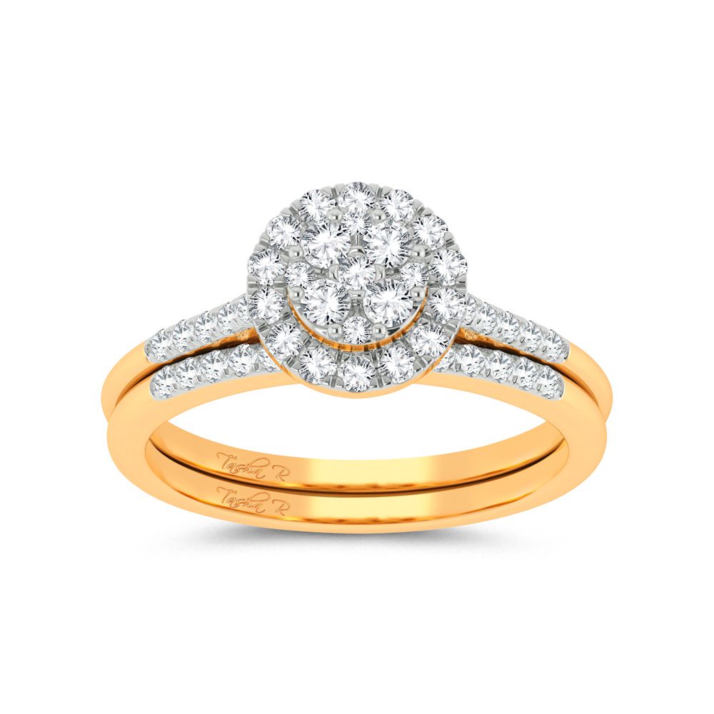 10k Yellow Gold 0.50ct Lab Diamond Womens Bridal Ring