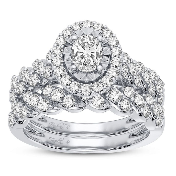 Brilliant 14k White Gold 1.33CT Lab Diamond Engagement Ring