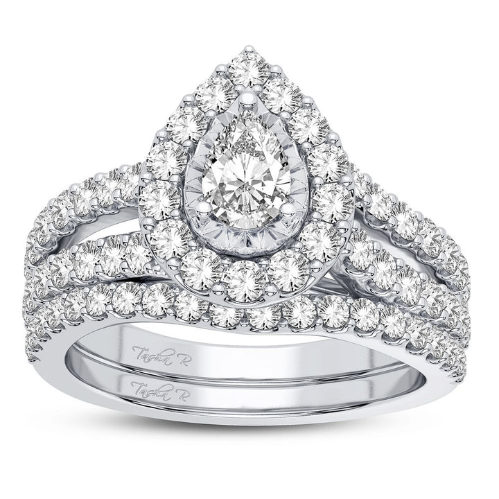 14k White Gold 1.50CT Lab Diamond Engagement Ring Brilliance