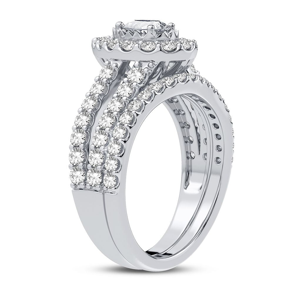 14k White Gold 1.50CT Lab Diamond Engagement Ring Brilliance