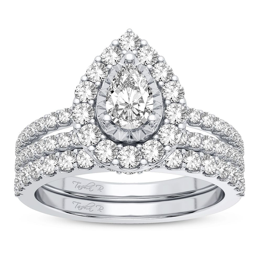 14k White Gold 1.50CT Lab Diamond Engagement Ring Brilliance