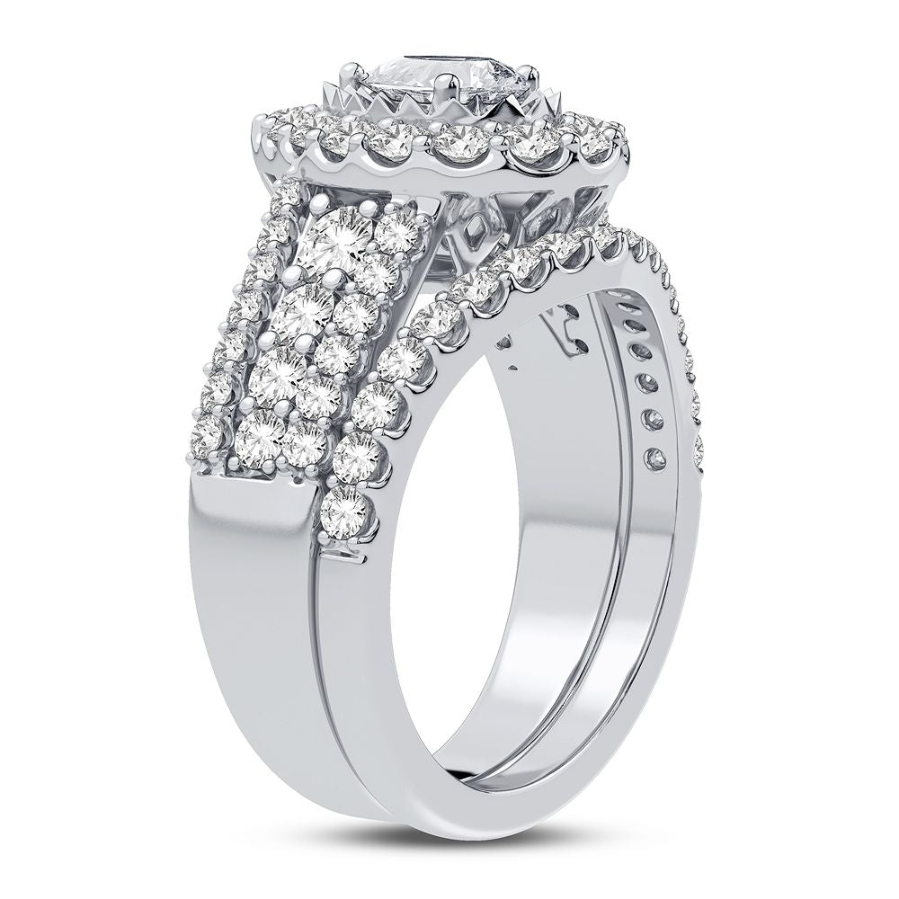 Brilliant 14K White Gold Lab Diamond Engagement Ring (2.00CT)