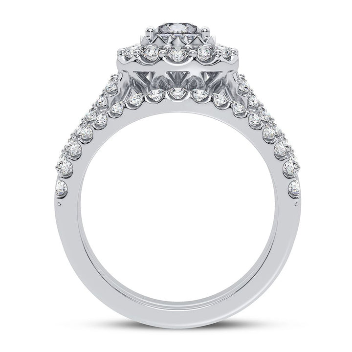 Brilliant 14K White Gold Lab Diamond Engagement Ring (2.00CT)