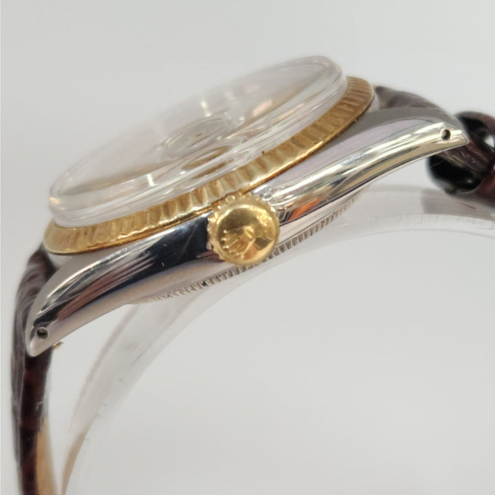 Rolex Datejust Ref.16013 Two-Tone 18 k Yellow Gold & SS Champagne Dial Automatic