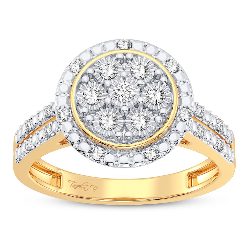 Dazzling 10K 0.10CT DIAMOND RING