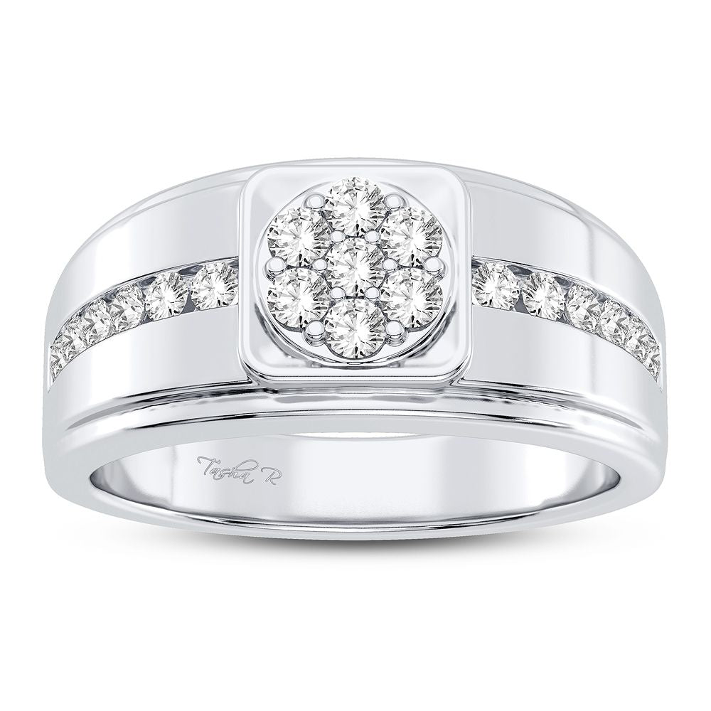 14K White Gold 0.50CT Diamond Ring