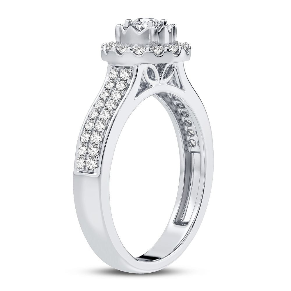 Timeless 10K Yellow Gold 0.50CT Lab Diamond Engagement Ring