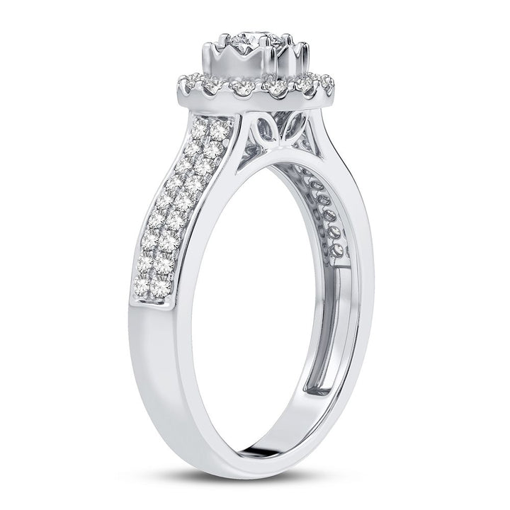 Timeless 10K Yellow Gold 0.50CT Lab Diamond Engagement Ring