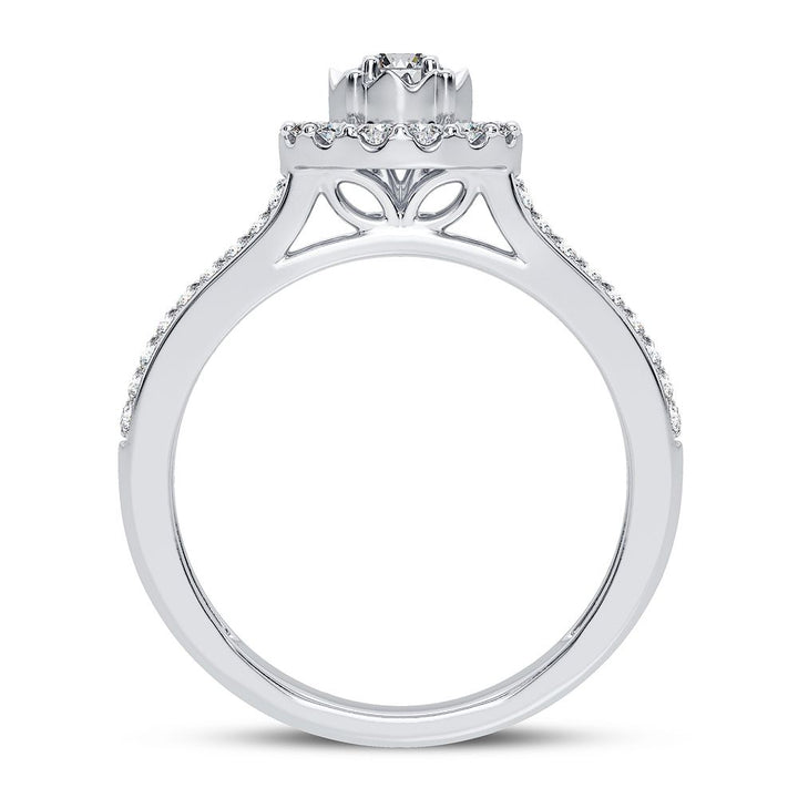 Timeless 10K Yellow Gold 0.50CT Lab Diamond Engagement Ring