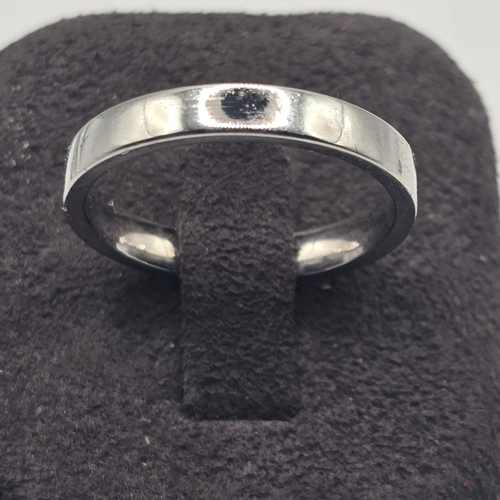 14K White Gold Comfort Fit Wedding Band Ring Size 7 Polished 3.2mm