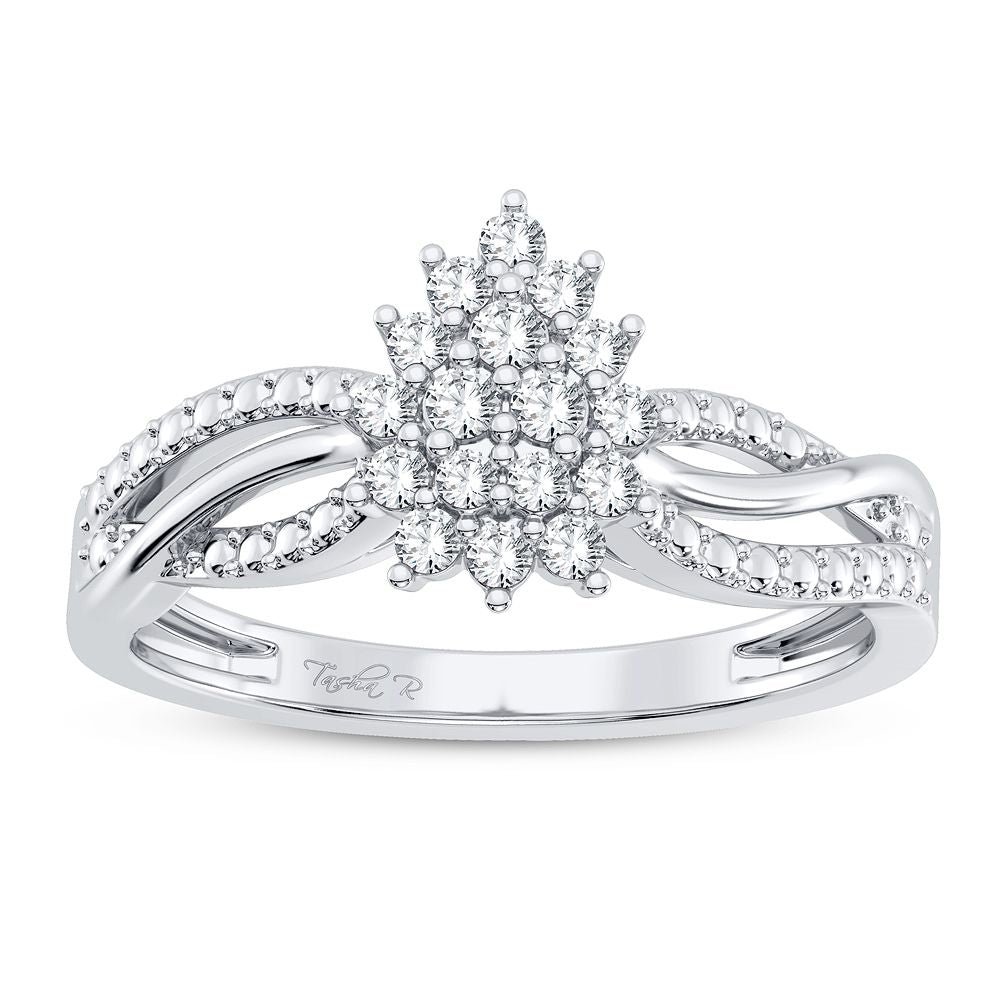 Dazzling 10K 0.20CT DIAMOND RING