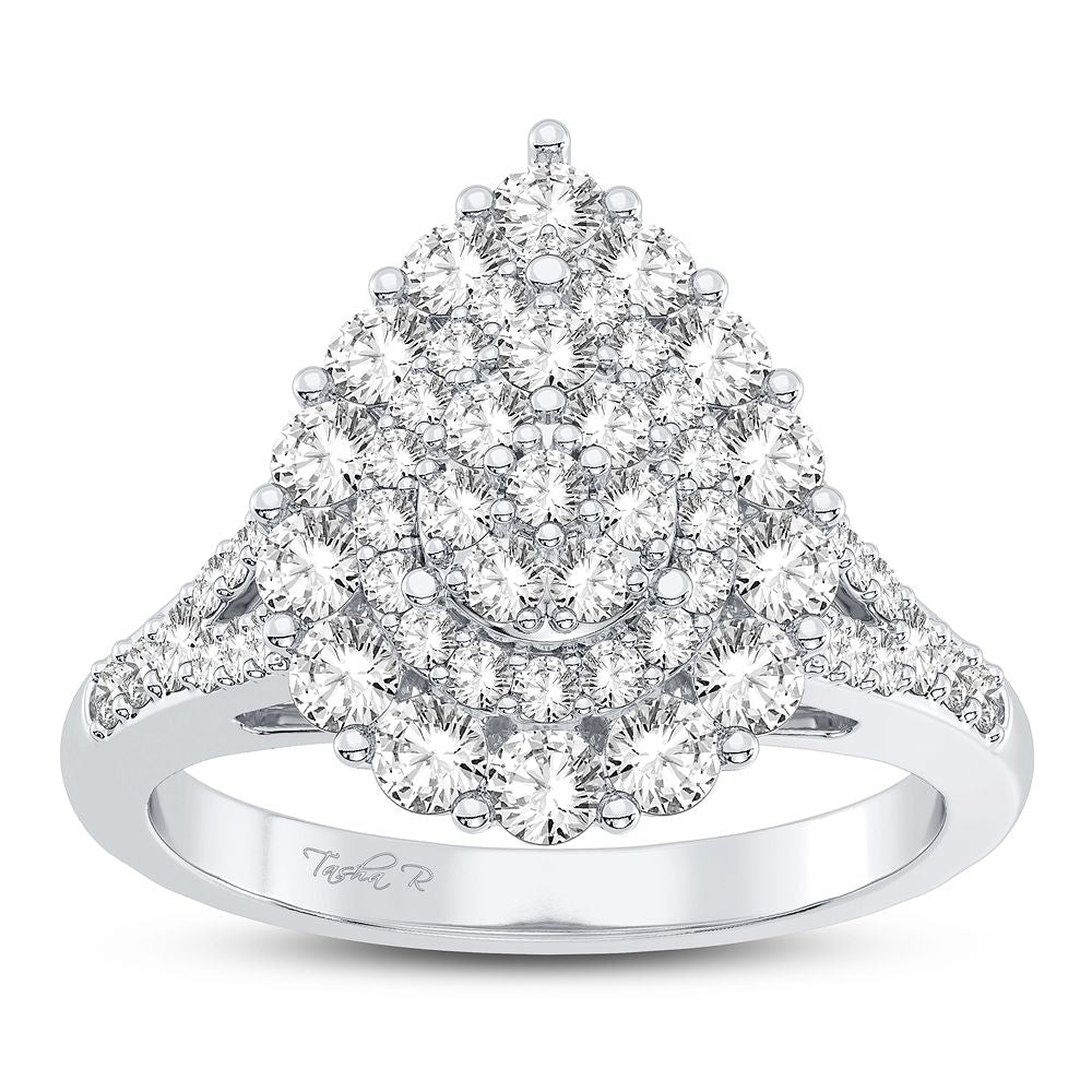 14K White Gold 1.00CT Diamond Ring