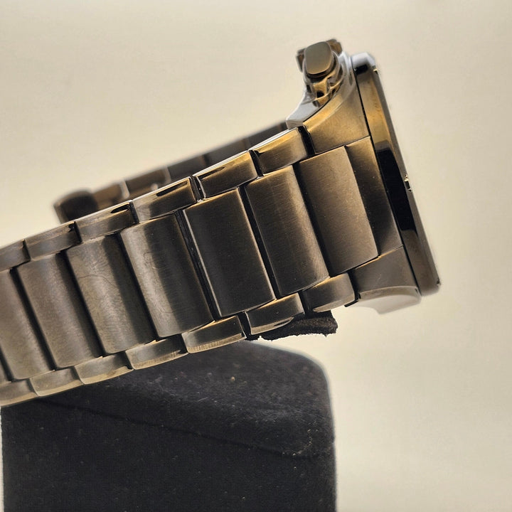 Vince Camuto Gunmetal Blue Chronograph Stainless Steel Watch VC/1065DG