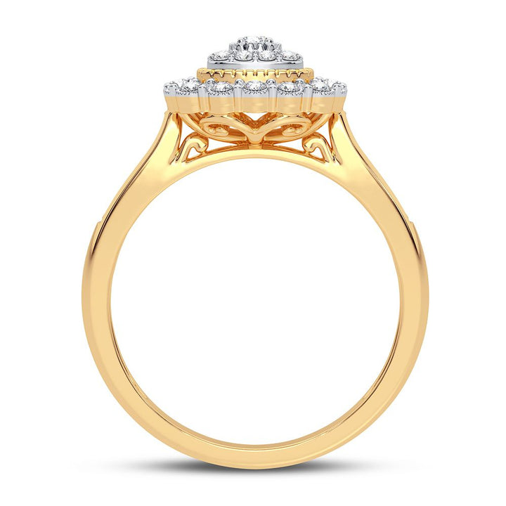 10K Yellow Gold 0.20CT Diamond Ring