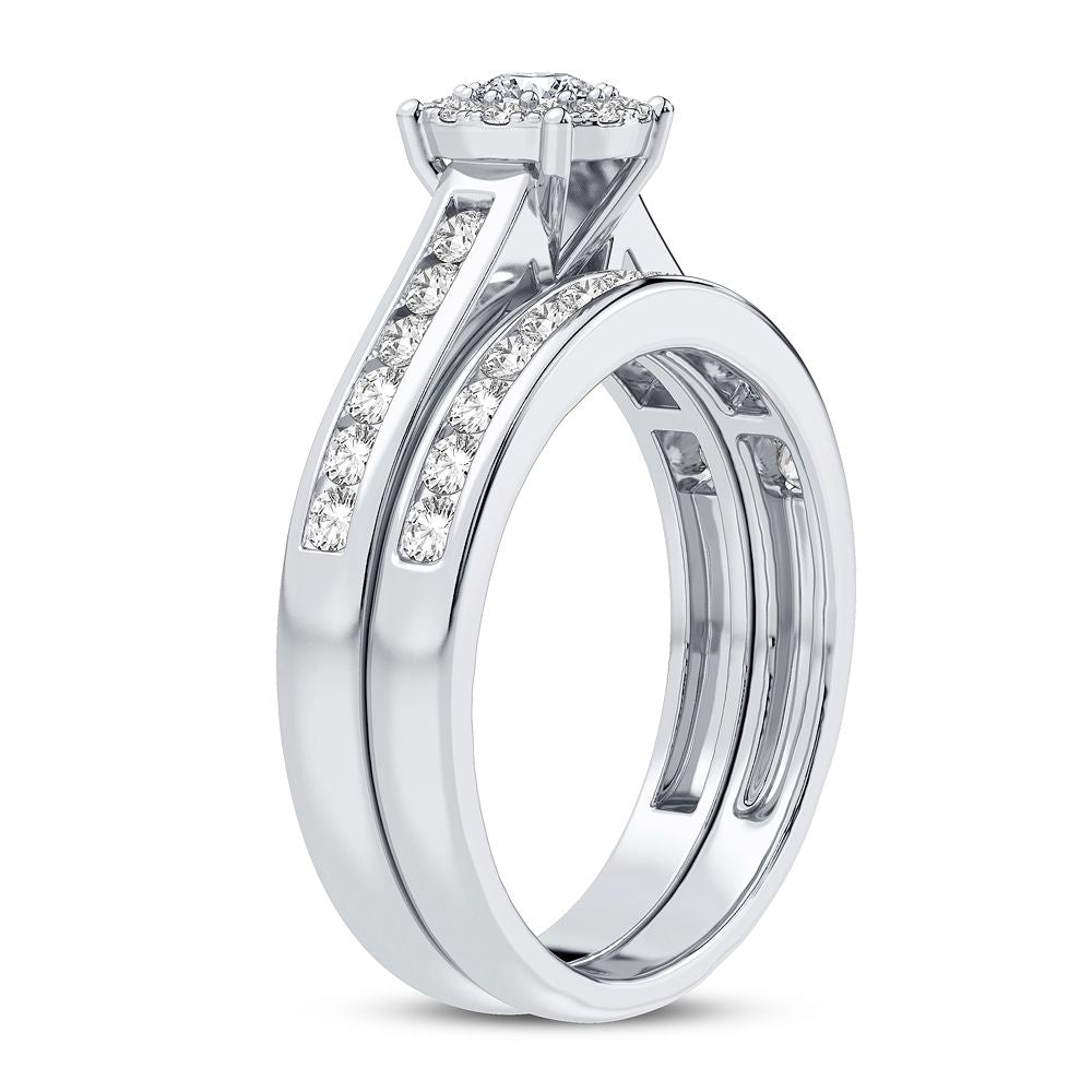 Brilliant 14k White Gold 0.75CT Lab Diamond Ring
