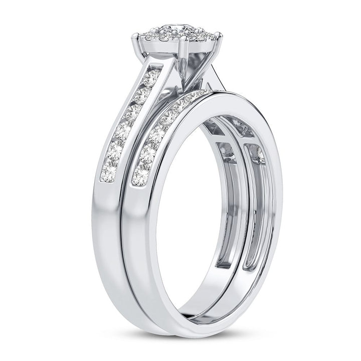 Brilliant 14k White Gold 0.75CT Lab Diamond Ring