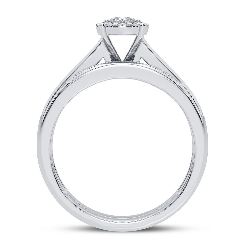 Brilliant 14k White Gold 0.75CT Lab Diamond Ring