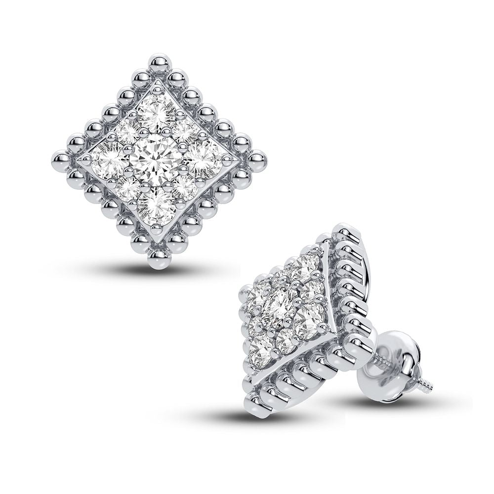 Elegant 14K 0.62CT DIAMOND EARRING