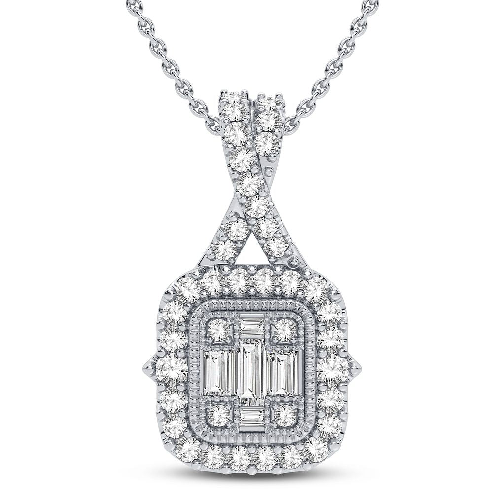 Sparkling 0.33CT Diamond Pendant in Pristine White Gold