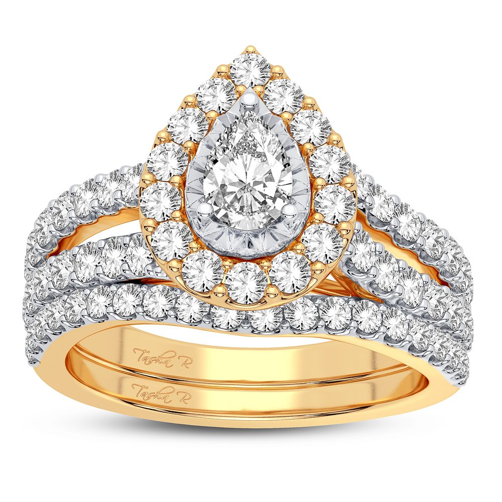 14K Yellow Gold 1.50CT Lab Diamond Engagement Ring