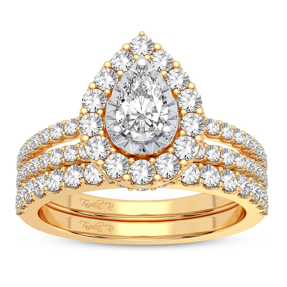 14k Yellow Gold 1.50CT Lab Diamond Engagement Ring Brilliance