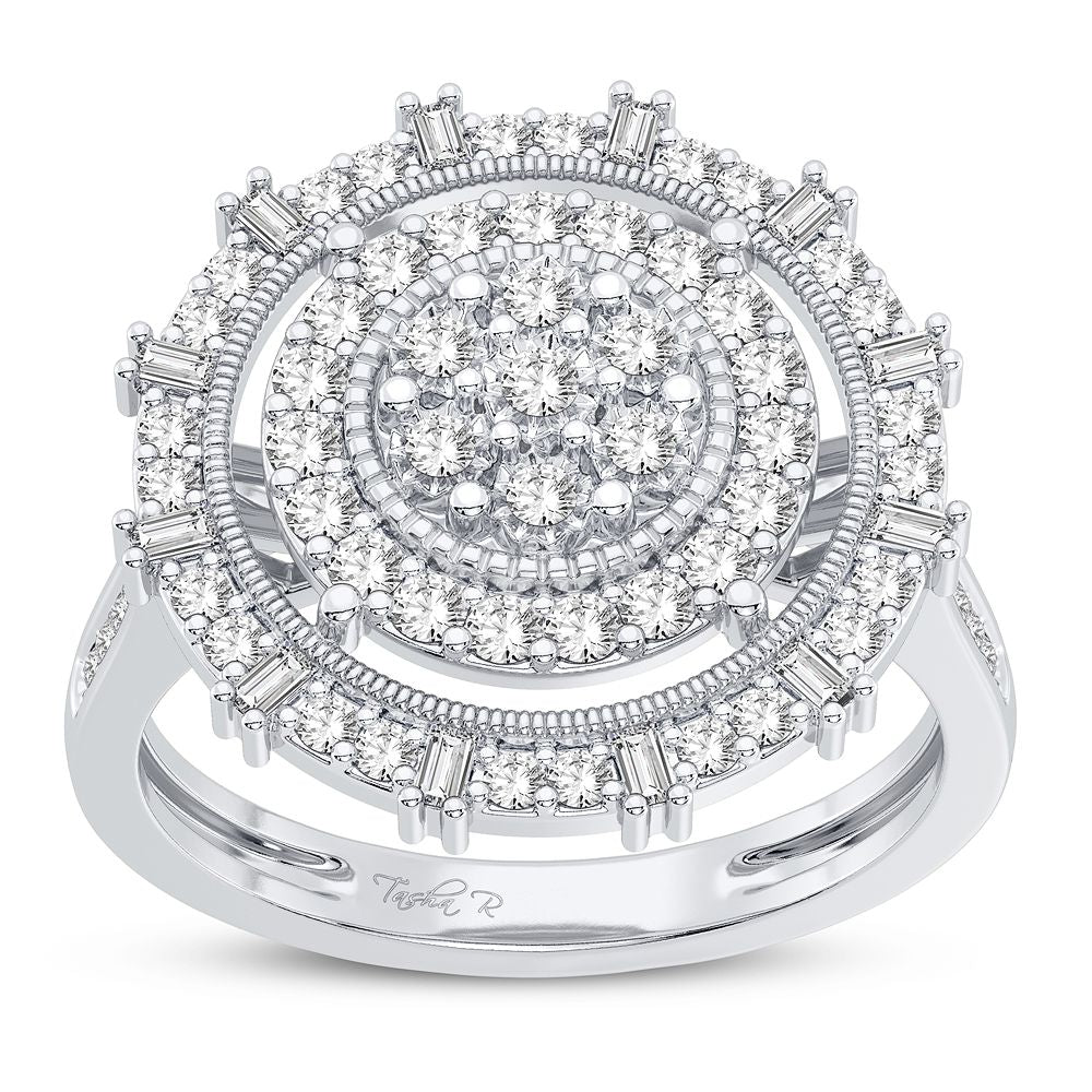 Chic 10k White Gold 0.50CT Diamond Statement Ring