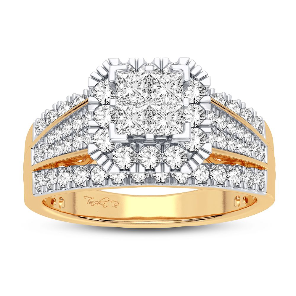 Brilliant 14K Yellow Gold Lab Diamond Engagement Ring (1.00 CT)