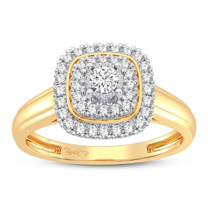 10K Yellow Gold 0.25CT Diamond Ring