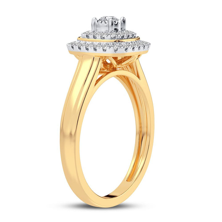 10K Yellow Gold 0.25CT Diamond Ring