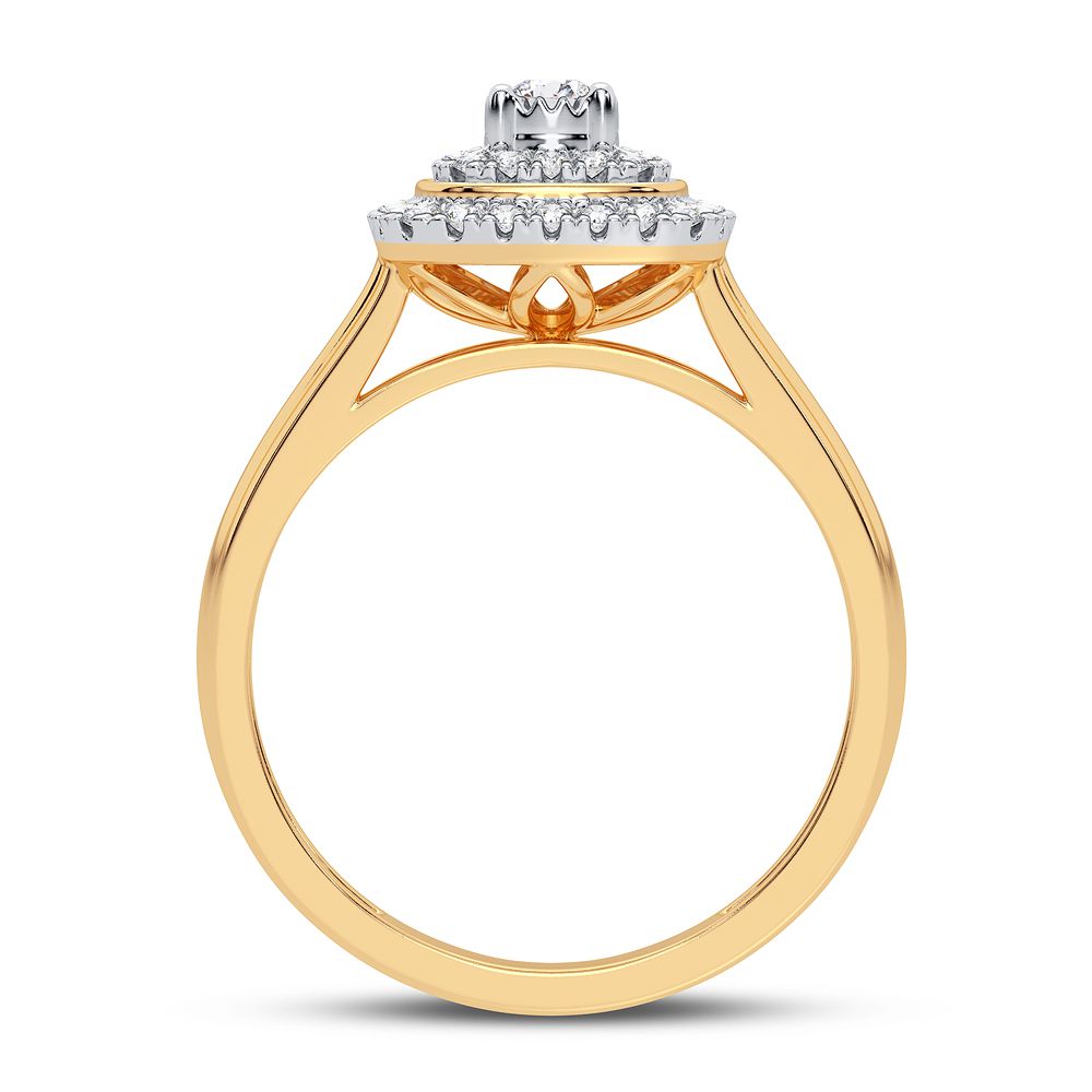 10K Yellow Gold 0.25CT Diamond Ring