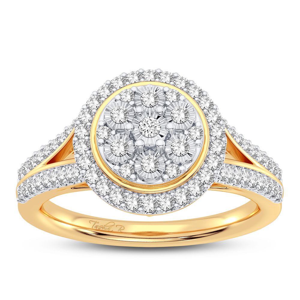 Exquisite 10K 0.25CT DIAMOND RING