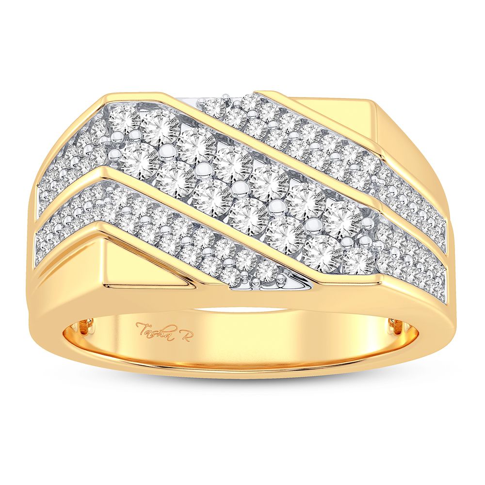 14K Yellow Gold 1.00CT Diamond Ring