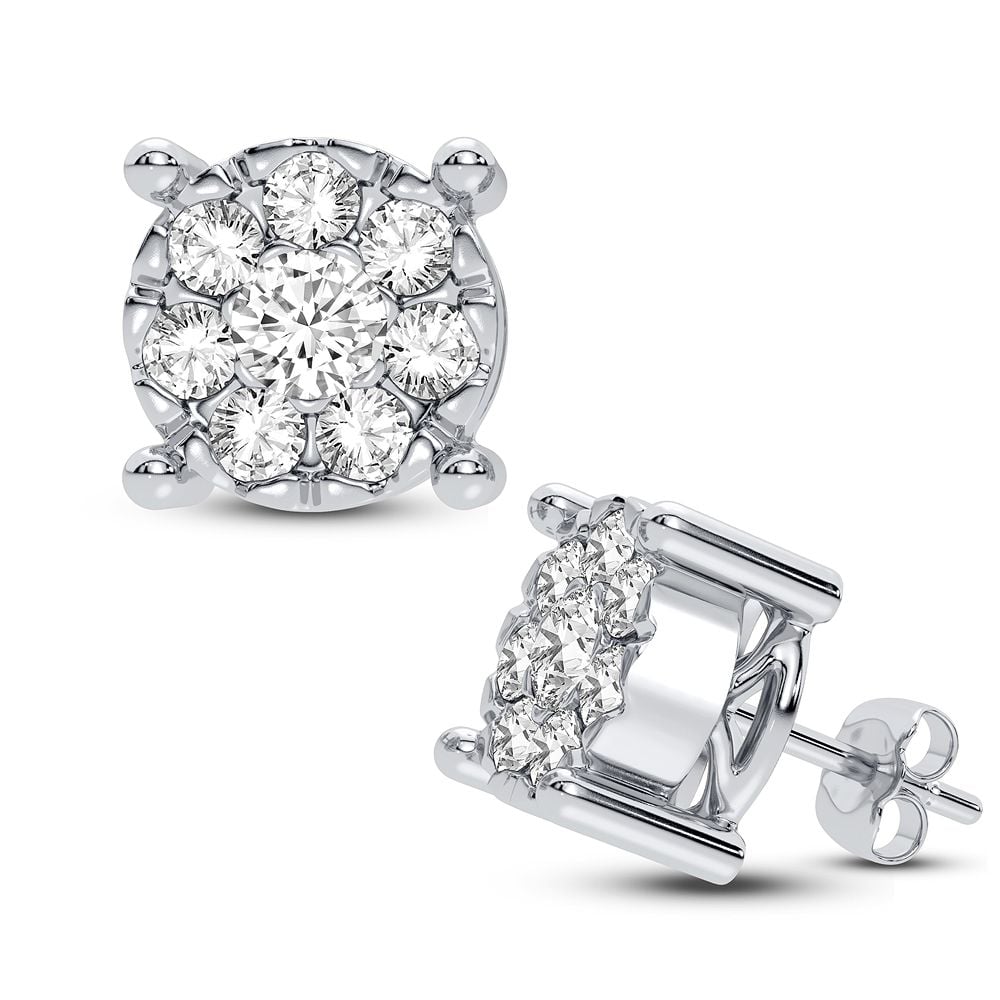 Dazzling 10K 0.75CT DIAMOND EARRING