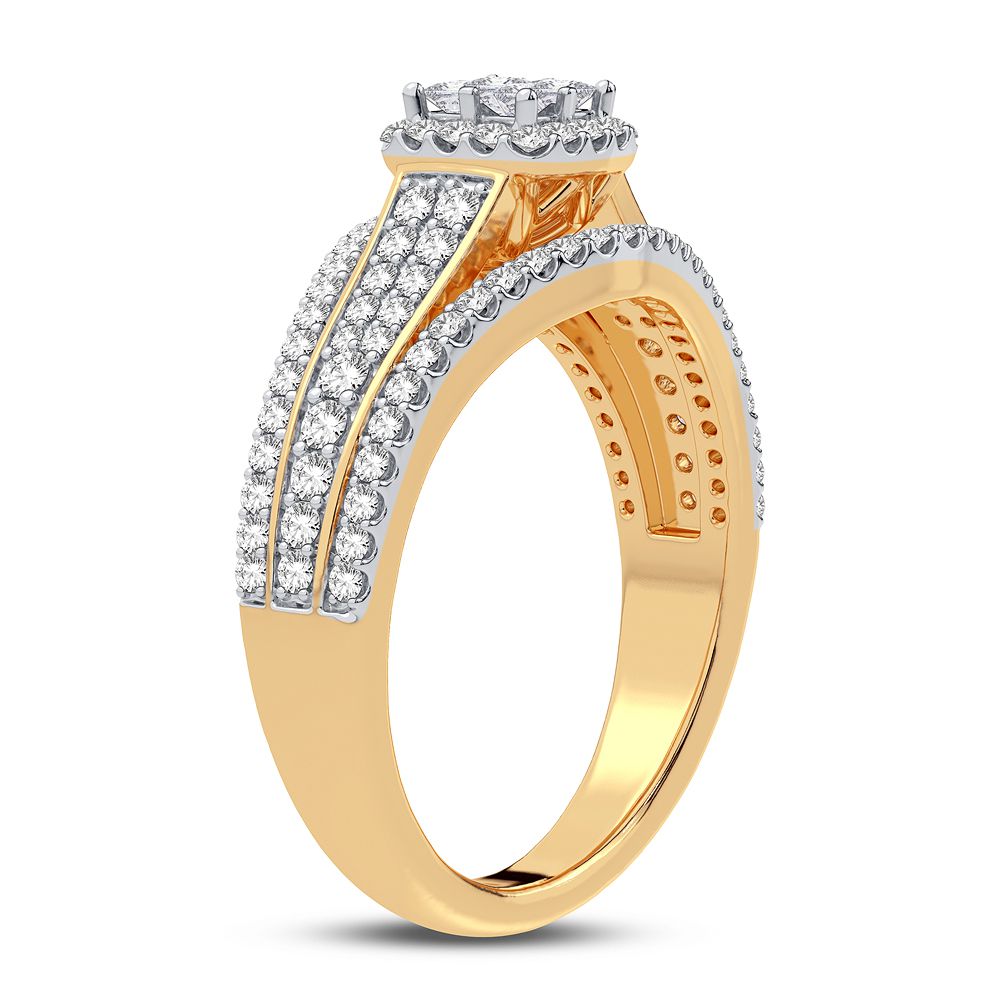 10K Yellow Gold Lab-Created Diamond Engagement Ring (0.50CT)