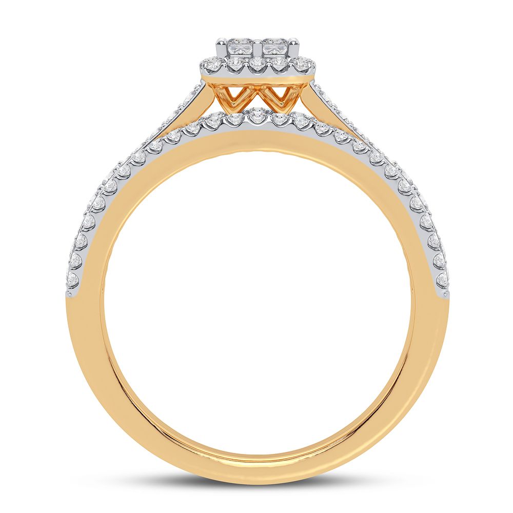 10K Yellow Gold Lab-Created Diamond Engagement Ring (0.50CT)