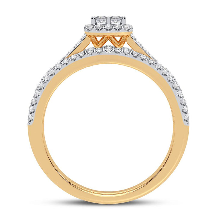 10K Yellow Gold Lab-Created Diamond Engagement Ring (0.50CT)