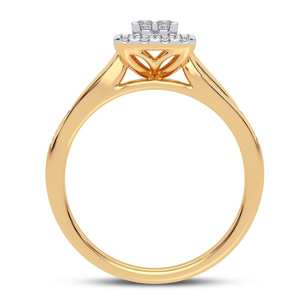 10k Yellow Gold Lab-Created Diamond Engagement Ring (0.50CT)
